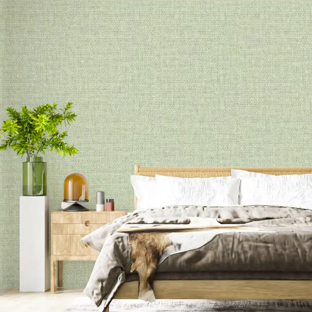 GR57 Series Particle Woven Texture 3D Deep Embossed PVC Wallpaper ...