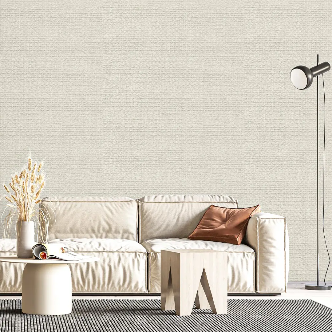 GR55 Series Cross-Woven Deep Embossed PVC Wallpaper for Study Dining Room Business Space Minimalist Solid Color Living Room Bedroom Full Coverage