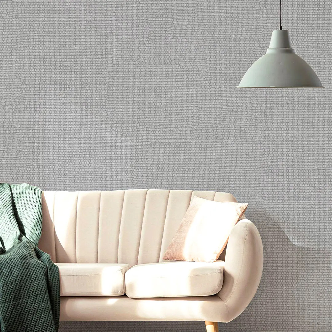 Modern Minimalist Thickened PVC Linen Woven Texture Solid Color Wallpaper - Textured Background Wall Decor (R781 Series)